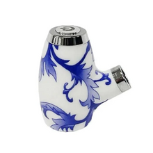 Load image into Gallery viewer, BeLeaf Pipe Battery in Blue &amp; White Porcelain