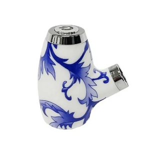 BeLeaf Pipe Battery in Blue & White Porcelain