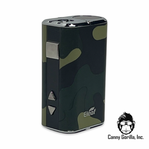 Camouflage Eleaf Mini iStick 10W Box 1050mAh Side View of buttons