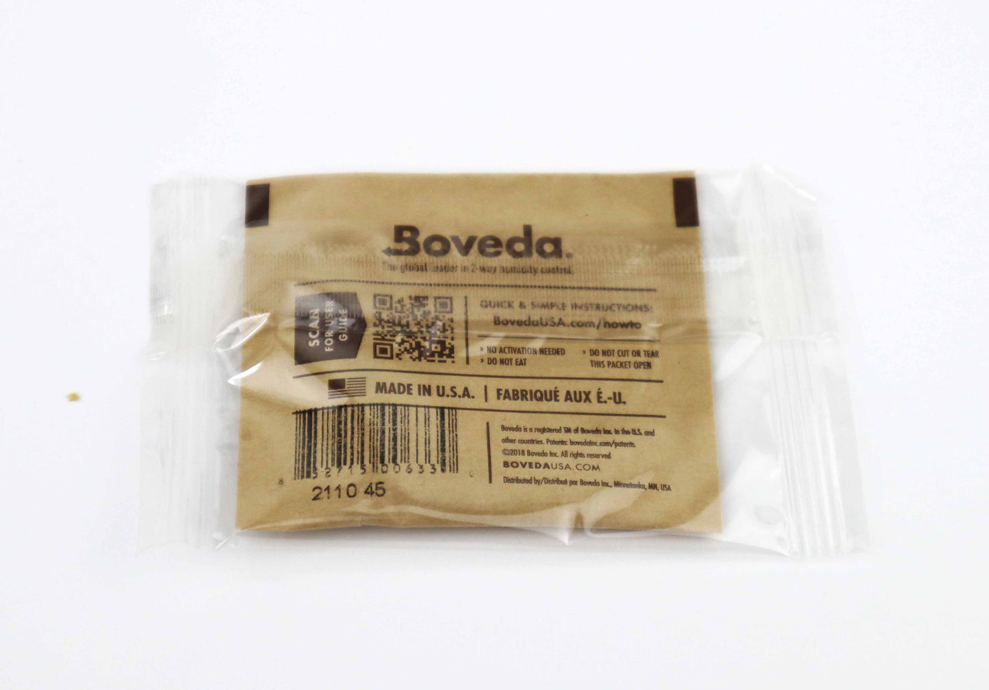 BOVEDA 58% RH Humidity Packs 8 Gram Size Individually Overwrapped