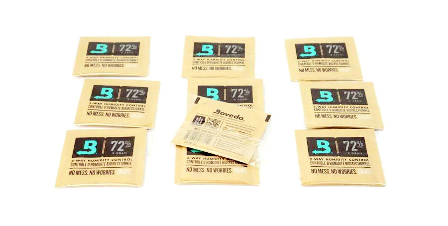 BOVEDA 72% RH Humidity Packs 8 Gram Size Individually Overwrapped